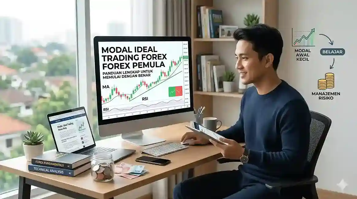 ilustrasi modal trading ideal forex buat pemula