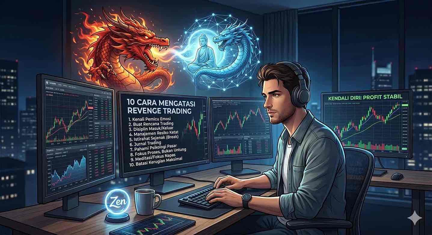 ilustrasi cara mengatasi revenge trading