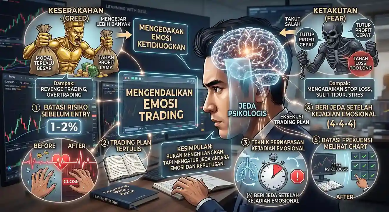 cara mengendalikan emosi trading